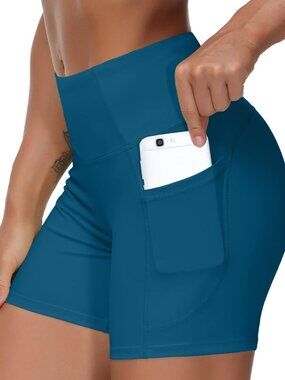 High Waist Yoga Shorts for Women Workout Biker Shorts | Tummy Control, Squat-pro